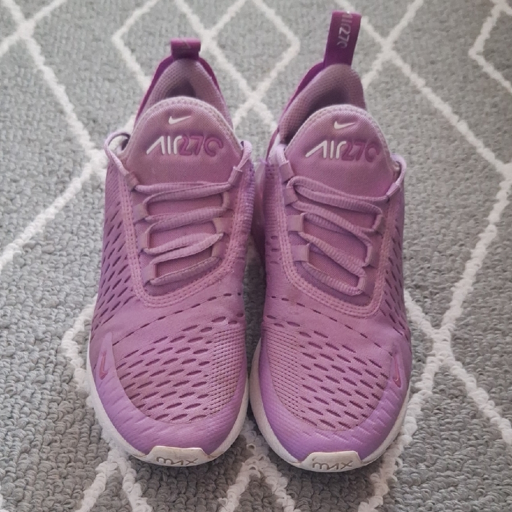 Nike Kids Air Max 270 Purple Sneakers 4Y